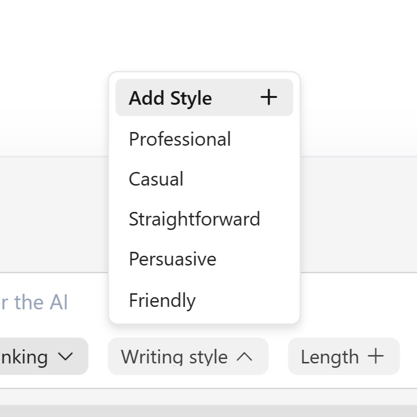 Writing Style