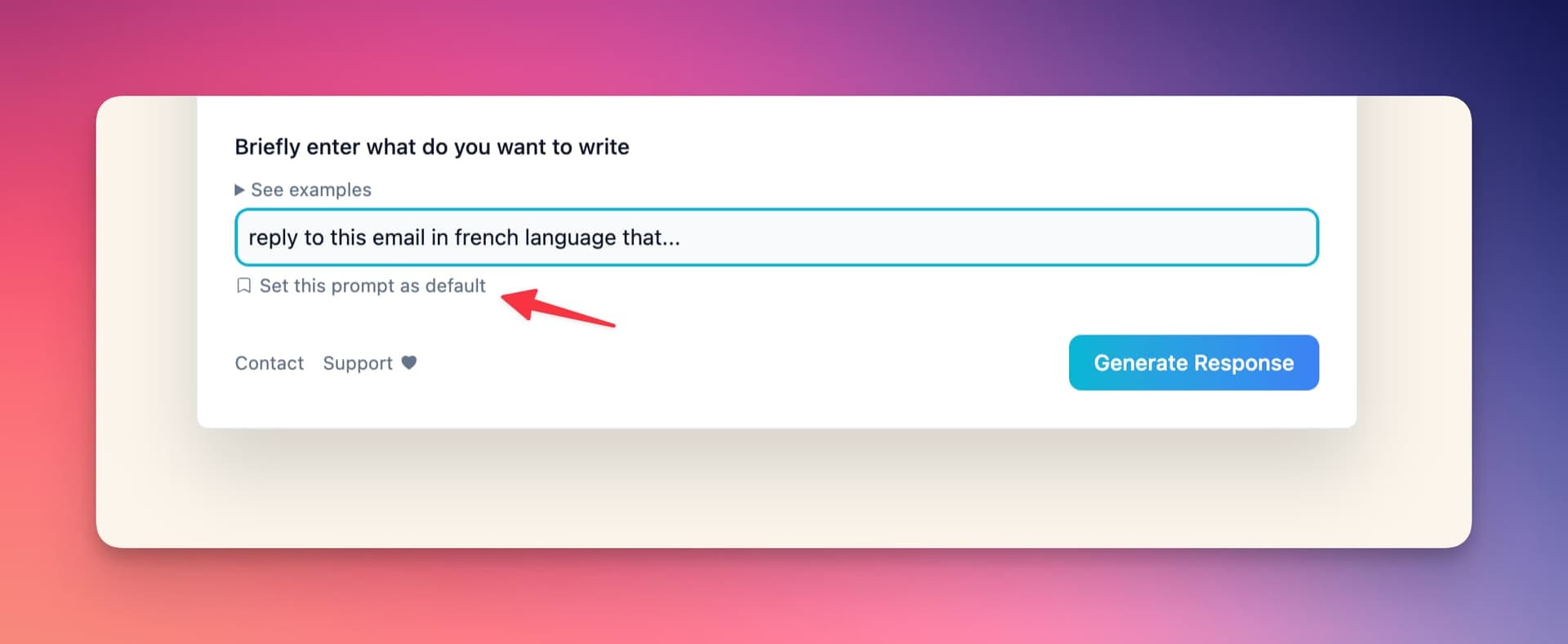 set default prompt